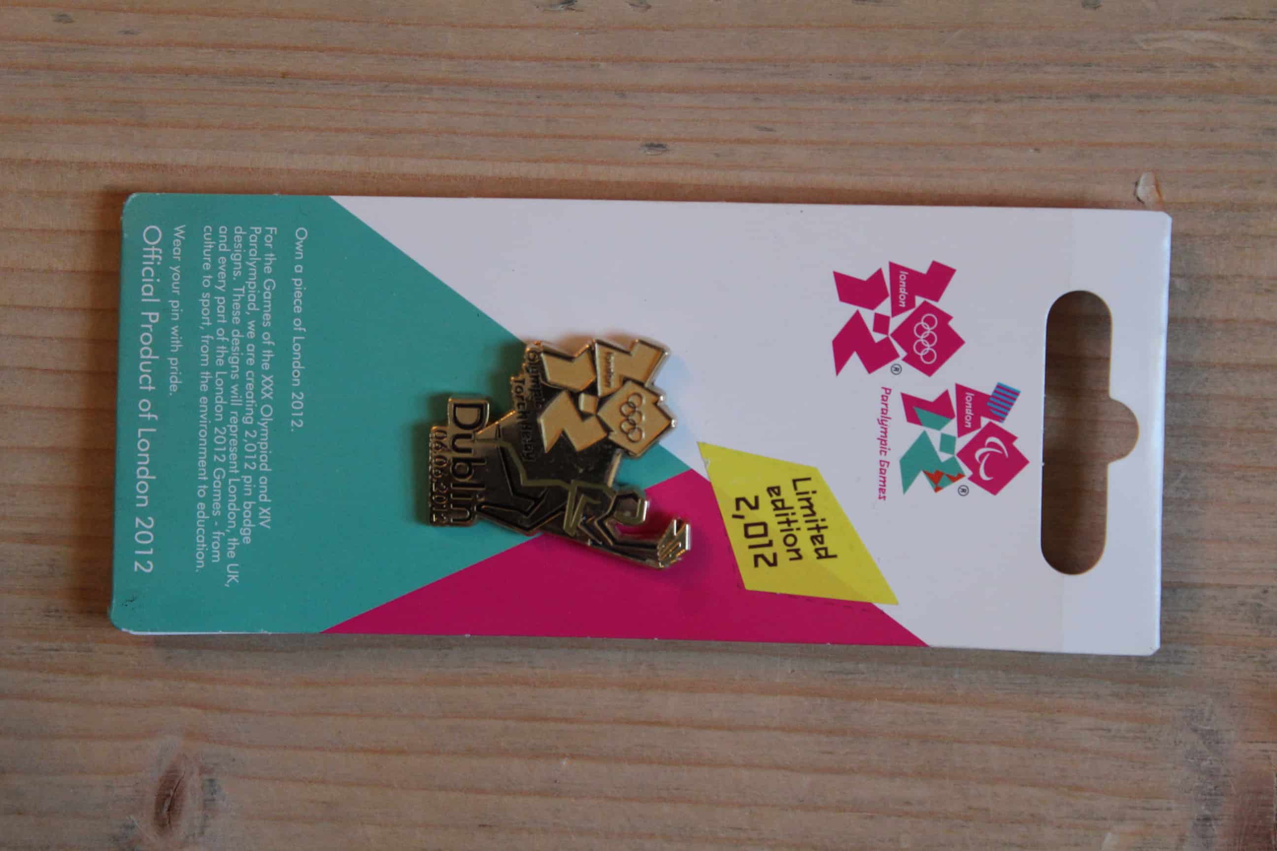 2012 LONDON OLYMPICS TORCH RELAY (DUBLIN) PIN BADGE